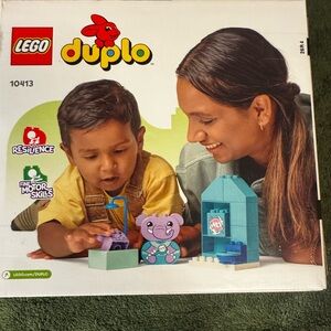 LEGO DUPLO Set with Blue and Green Blocks